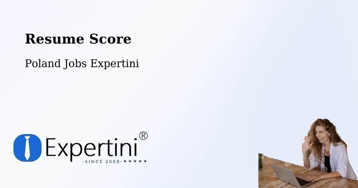 Resume Score & Job Description Match Tool – Czermin - Poland Jobs Expertini